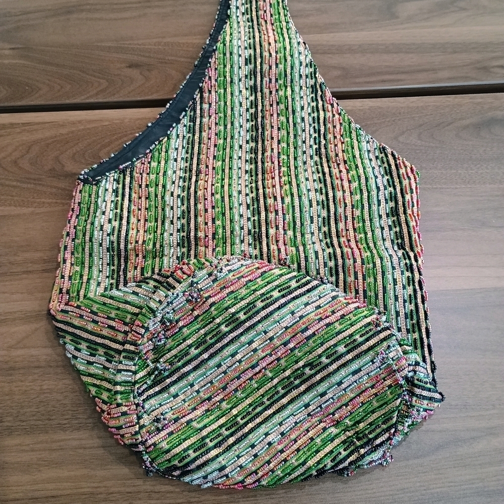 Multicolor Beaded Women's Bag